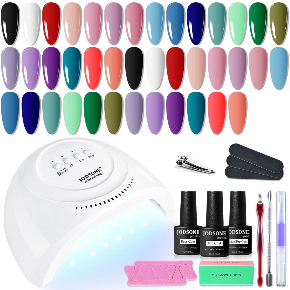 JODSONE kit gel con luz UV para uñas duraderas y brillo profesional