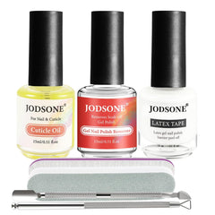Kit JODSONE quitaesmalte gel de 15 ml para uso doméstico seguro