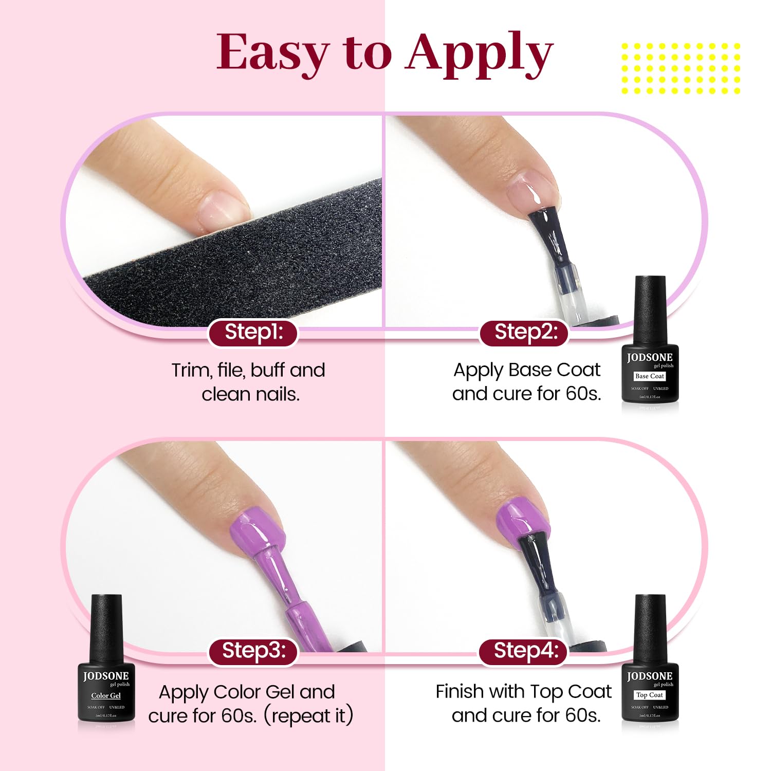 Regalo de manicura JODSONE, ideal para amantes del color.