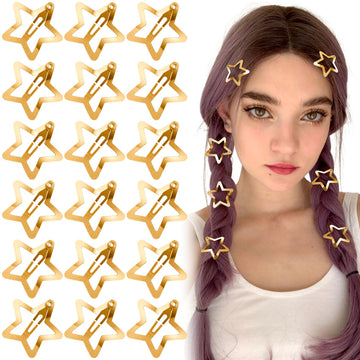 Joez Wonderful ganchos de pelo estrella dorada con agarre seguro para peinados diarios