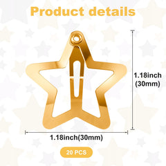 Ganchos de pelo metal dorado de Joez Wonderful para estilos variados