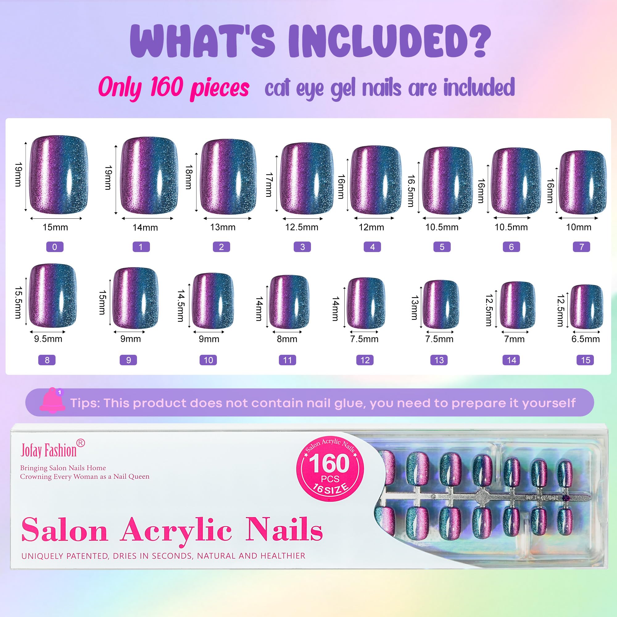 Adhesivo suave de Jofay Fashion para fijación estable y uso diario.