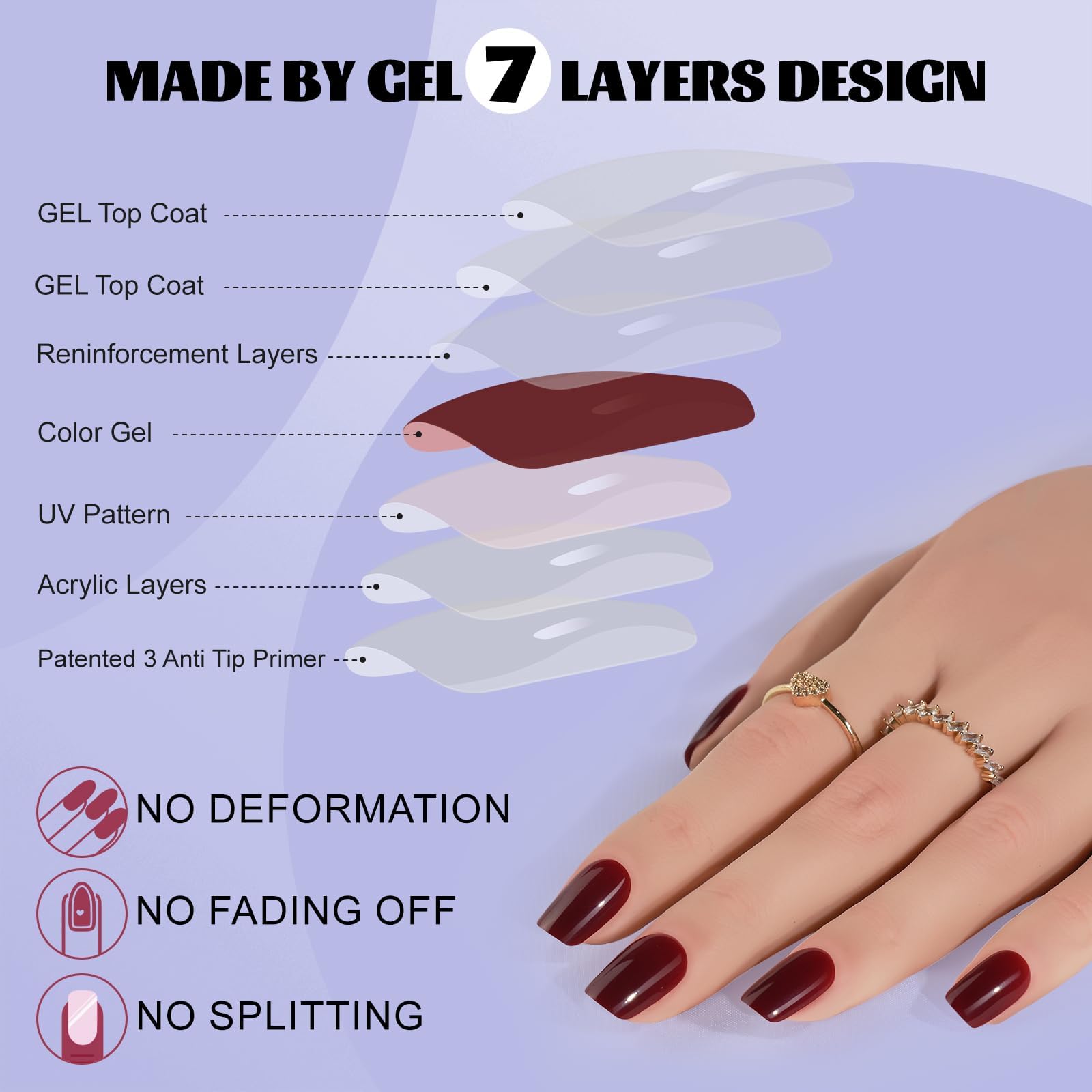 Pegamento gel de 20 unidades para fijar uñas con Jofay Fashion