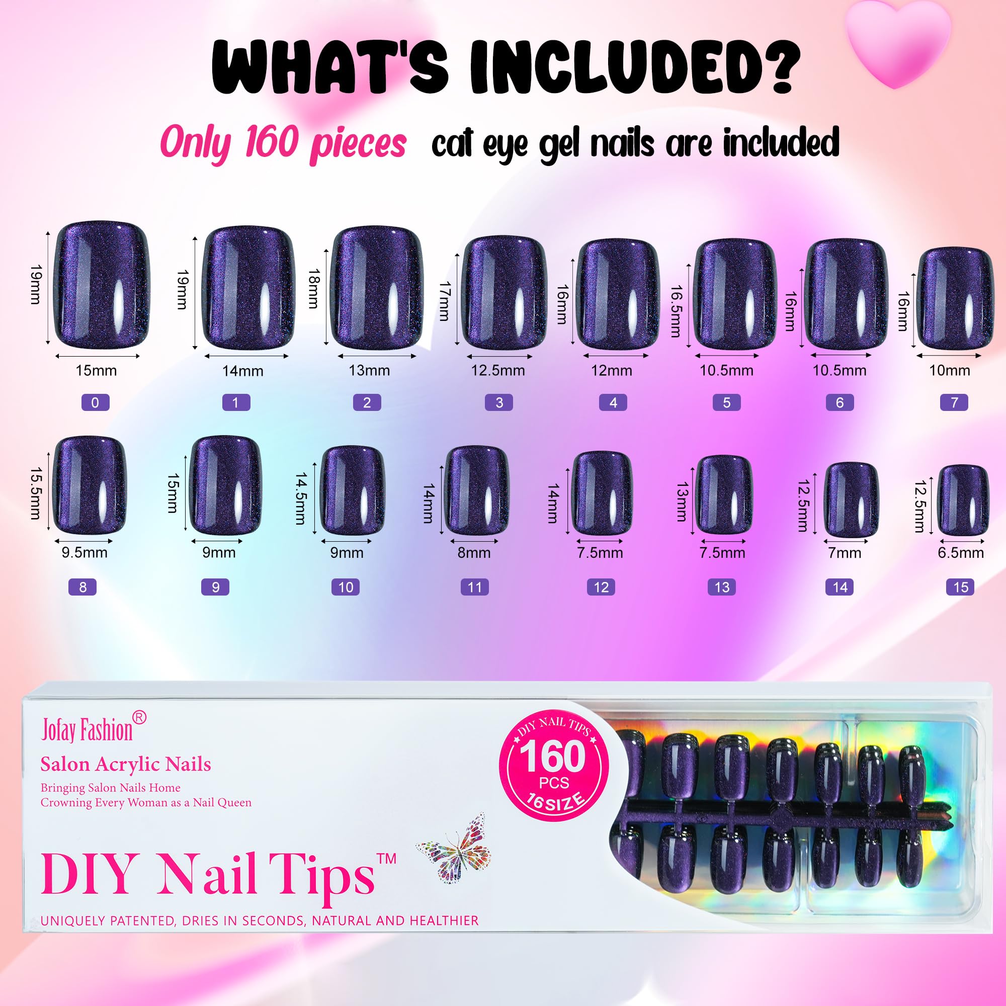 Uñas para eventos, forma cuadrada y ojo de gato para bodas y fiestas.