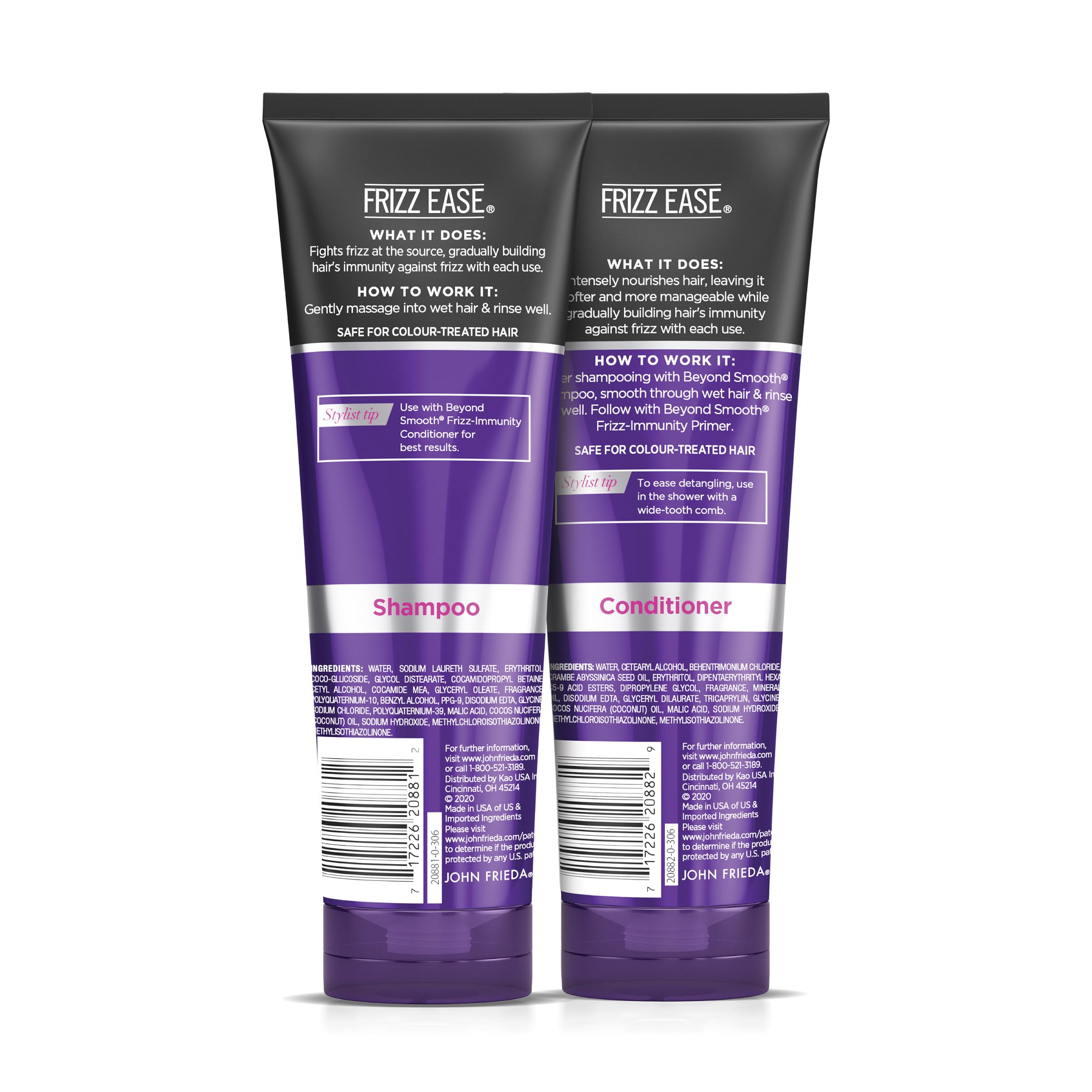 John Frieda Aceite de coco puro y complejo inmunidad anti-frizz