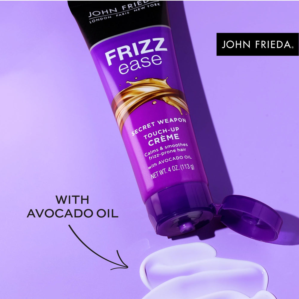 John Frieda crema de retoque, promete durabilidad de estilo de 24h.