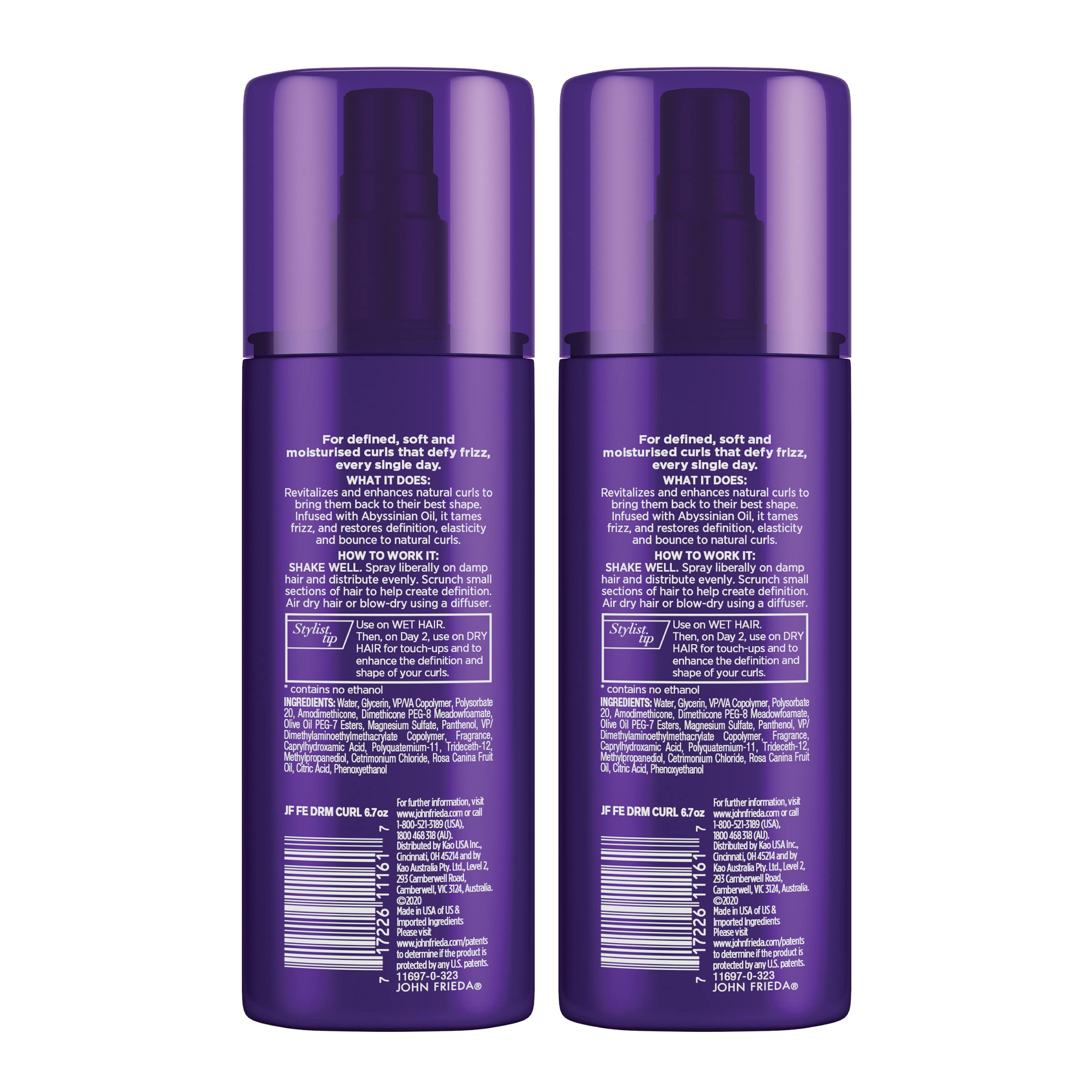 John Frieda Dream Curls: refresca rizos día siguiente sin esfuerzo.