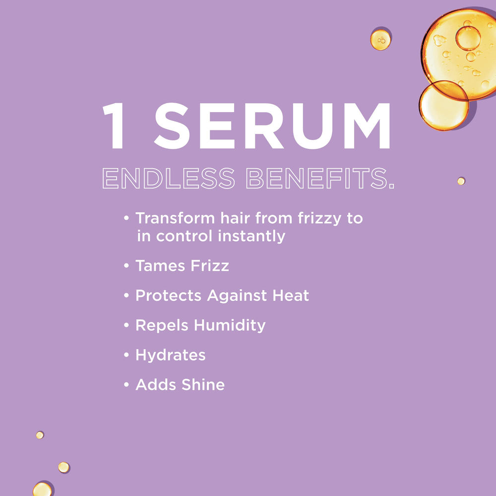 Smooth hair close-up after use with John Frieda Frizz Ease Serum
