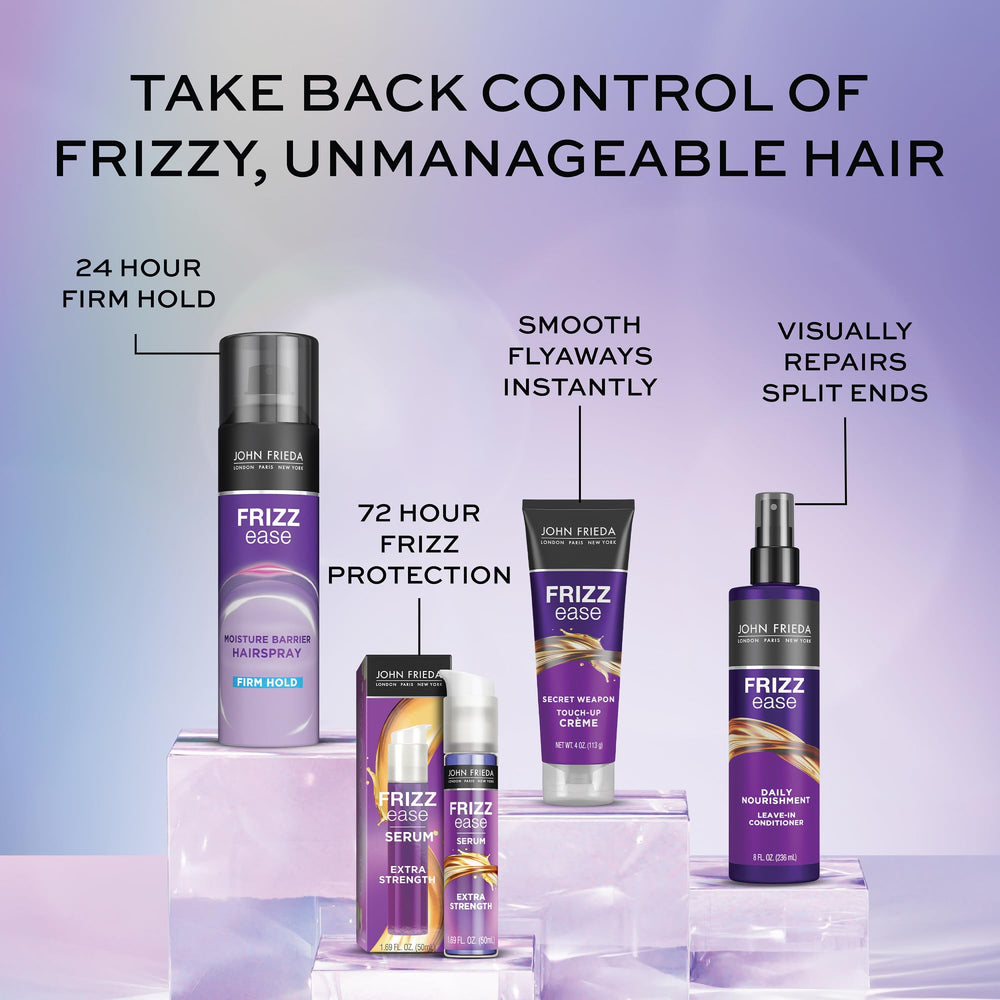 John Frieda Frizz Ease Serum – adapté pour cheveux épais et bouclés.
