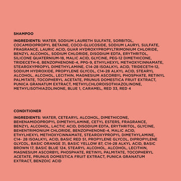 Packaging showing brand name John Frieda and Radiant Red for recognition