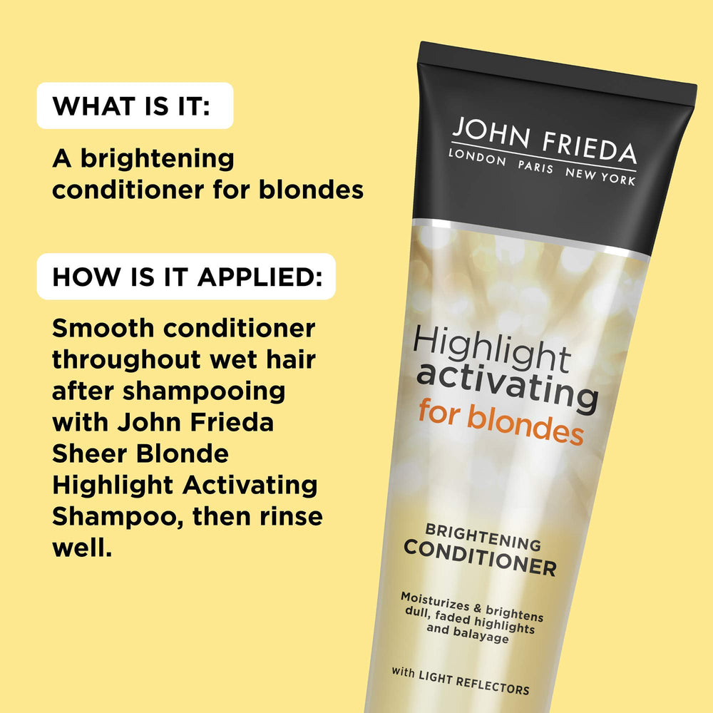 John Frieda Sheer Blonde cabello rubio más brillante tras el uso
