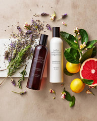 John Masters Organics botella de champú lavanda y romero con aroma calmante