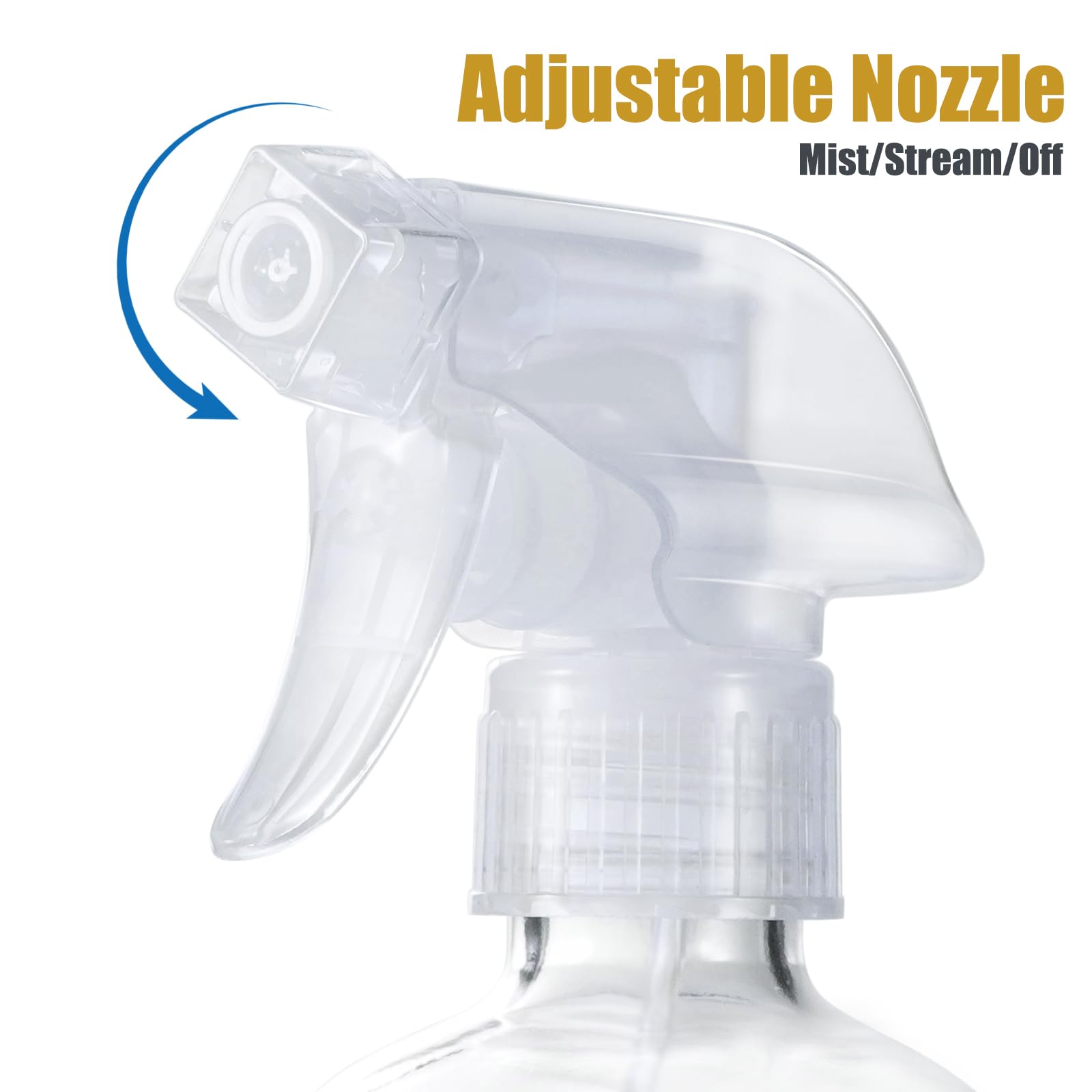 Juego de dos botellas JohnBee de vidrio transparente y resistente