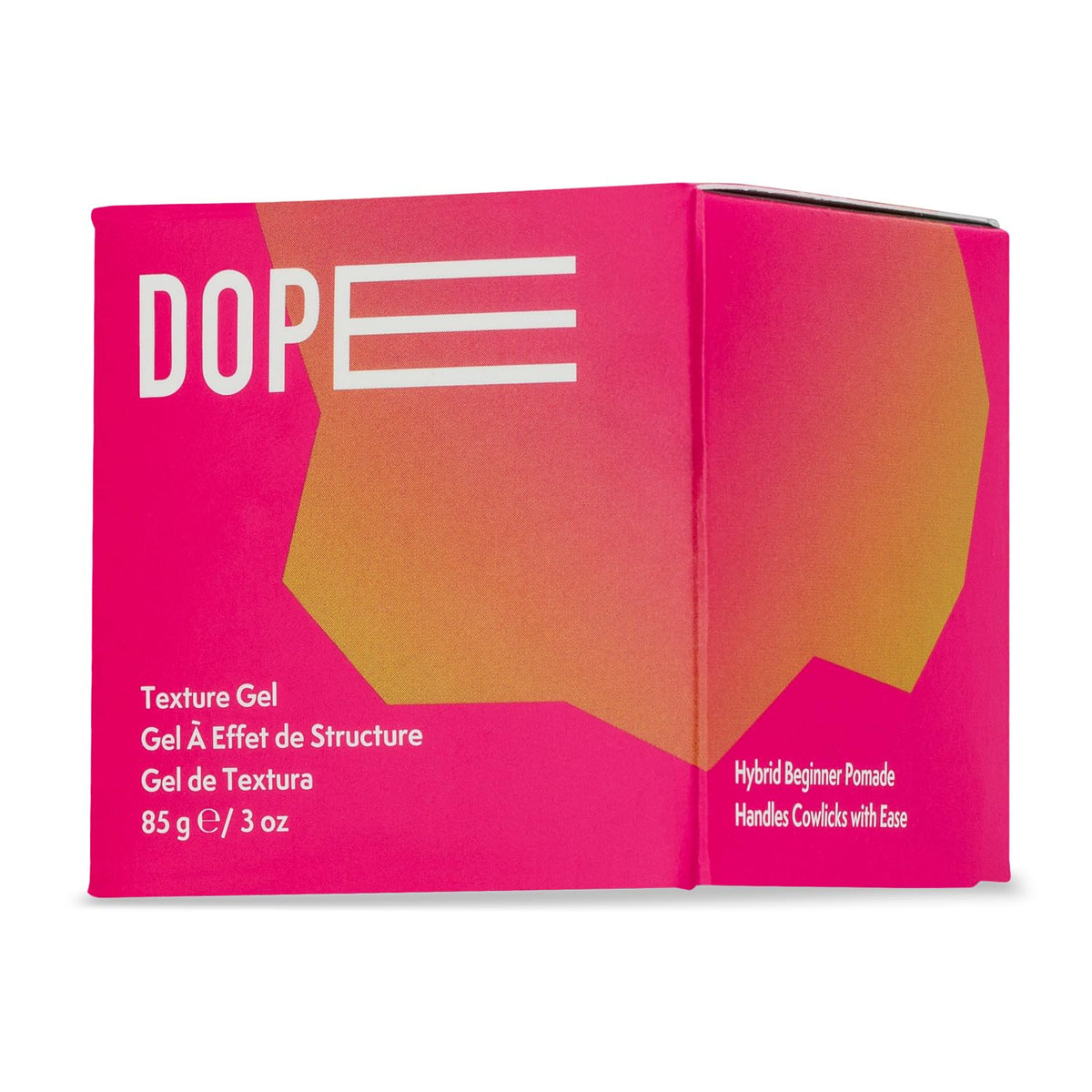 JOHNNY B. Dope Texture Gel, aplicación suave para peinados sin crujido.