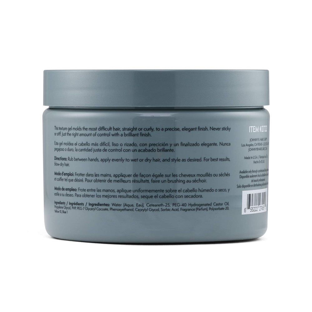 Gel de coiffure JOHNNY B. Dope Texture Gel – application-cheveux pour fini précis et maniable.