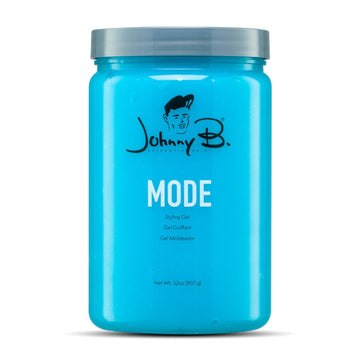 JOHNNY B. Mode gel para cabello, vertido de la botella, control duradero.