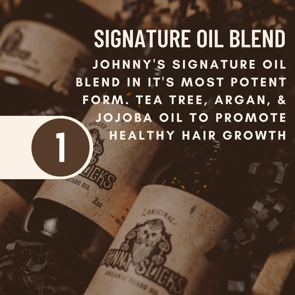Johnny Slicks Aceite para barba: humectación de piel seca para confort diario