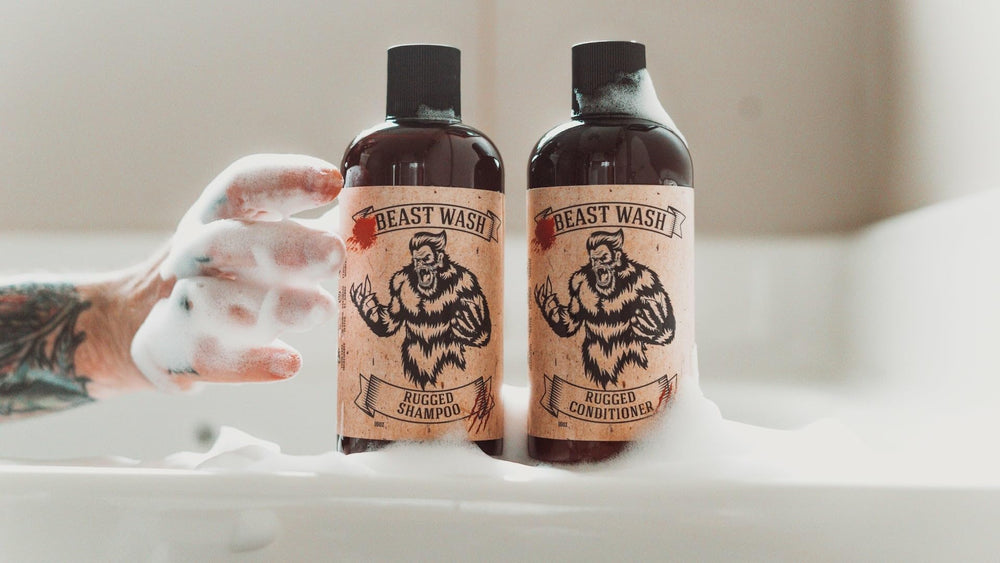 Johnny Slicks Champú: etiqueta detallada muestra ingredientes orgánicos y origen