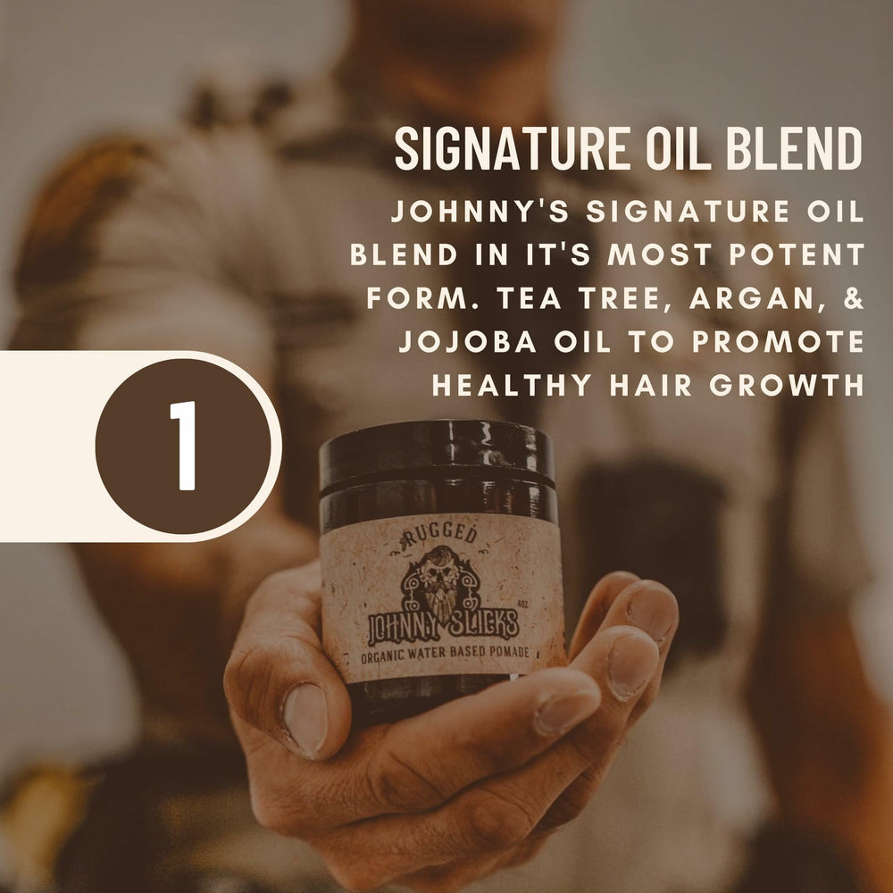 Ingredientes naturales destacados de Johnny Slicks para cabello y piel saludable