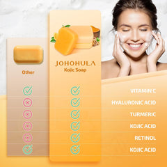 Johohula barra con Retinol y Colágeno para piel suave y firme.