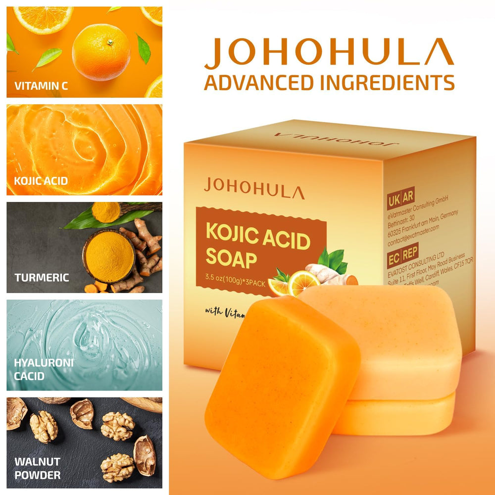 Johohula barra con Vitamina C y Retinol para hidratación y luminosidad de la piel.