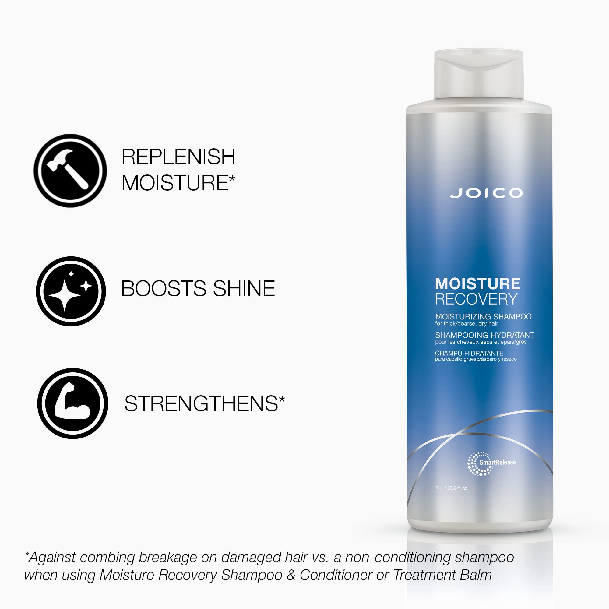 Joico Cheveux secs Démêlage Doux: démêle facilement les fibres sèches.