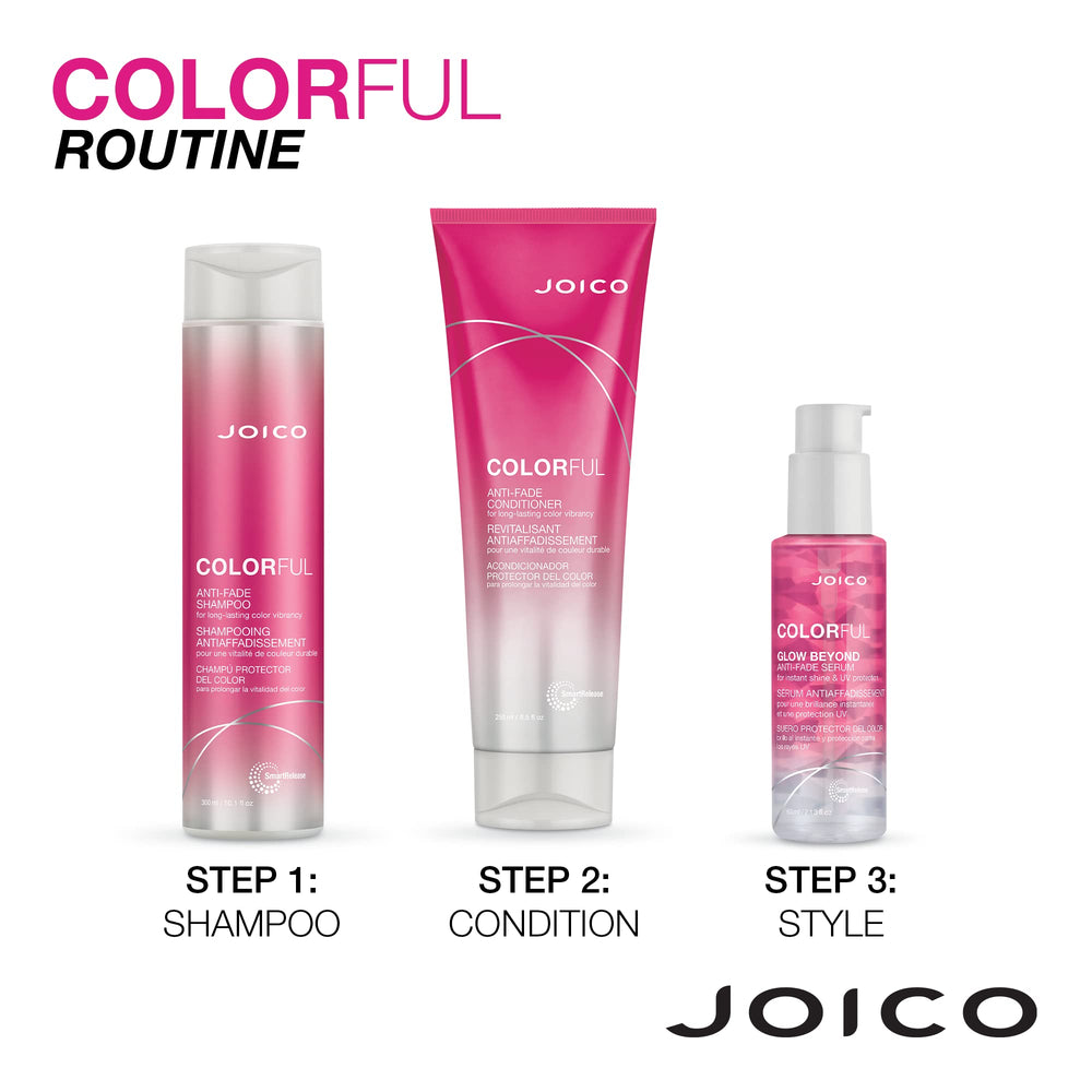 Joico Colorful Anti-Fade cabello más resistente, reduce el quiebre y cuida la estructura capilar