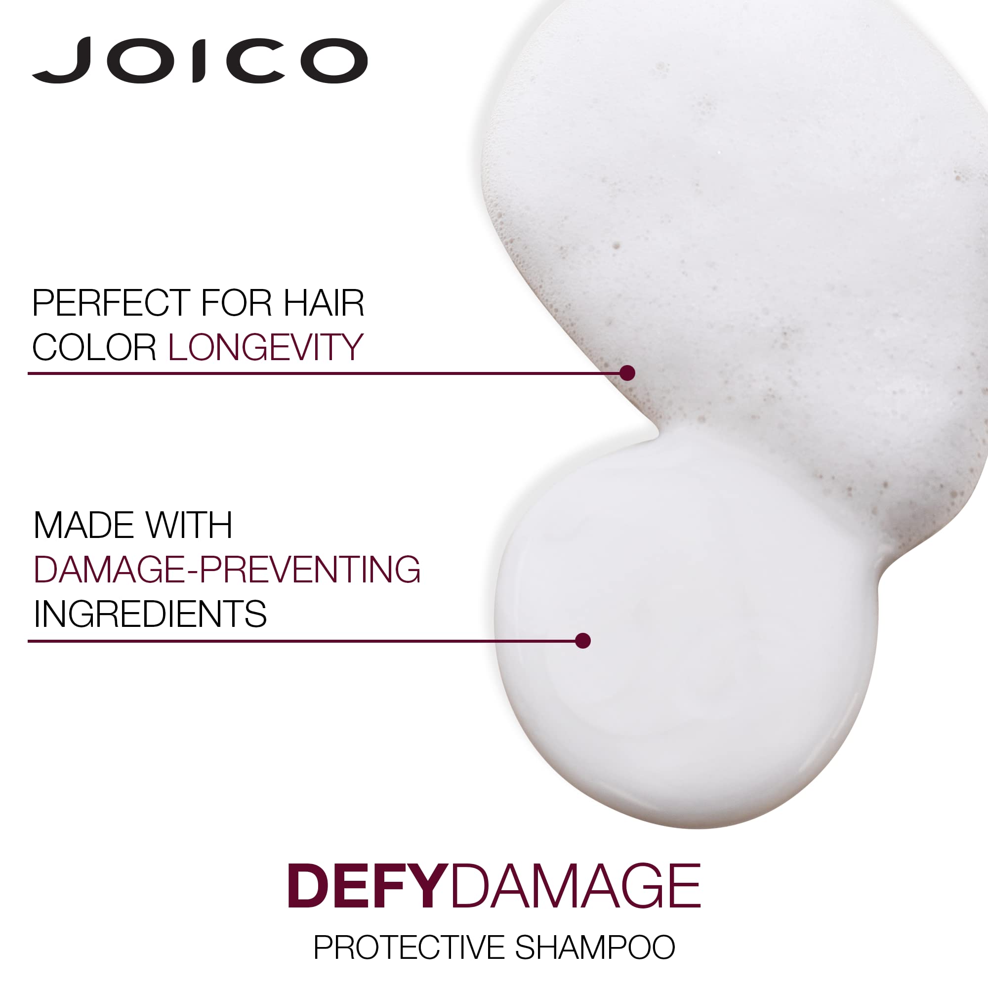 Caja del set muestra el branding Joico Defy Damage y beneficios