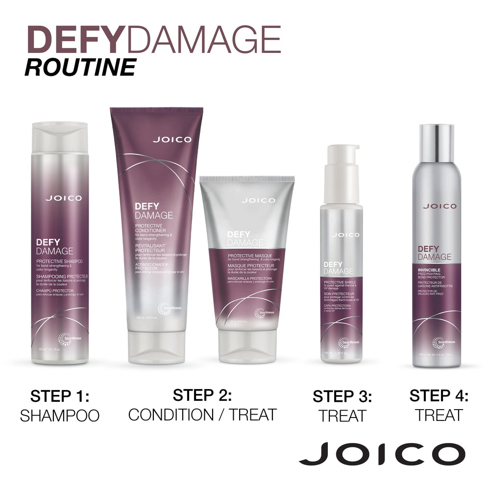 Rutina diaria de cabello saludable con Defy Damage