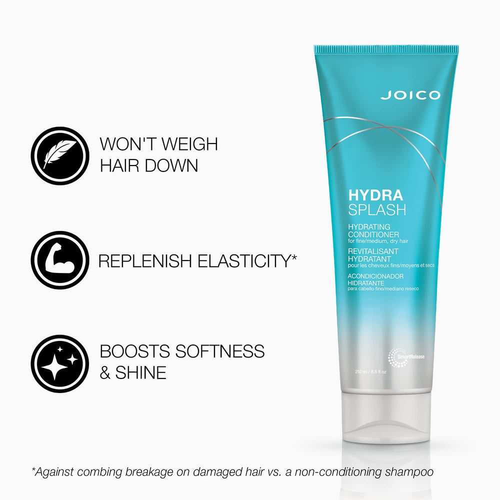 Detalle de la etiqueta HydraSplash mostrando ingredientes y beneficios.