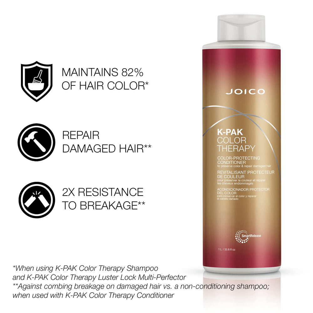 Joico K‑PAK Color Therapy textura: espuma cremosa que cuida el color.