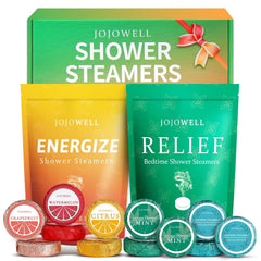 JoJowell bombas de ducha aromaterapia pack 12 en caja regalo para autocuidado.