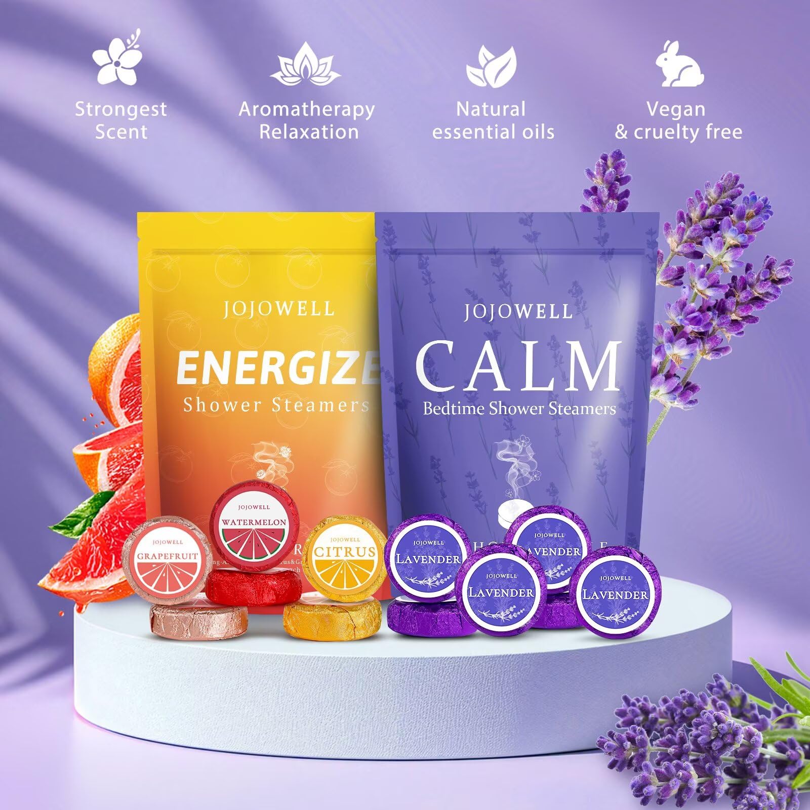 JoJowell sandía: aroma vigorizante para aliviar el estrés en la ducha.
