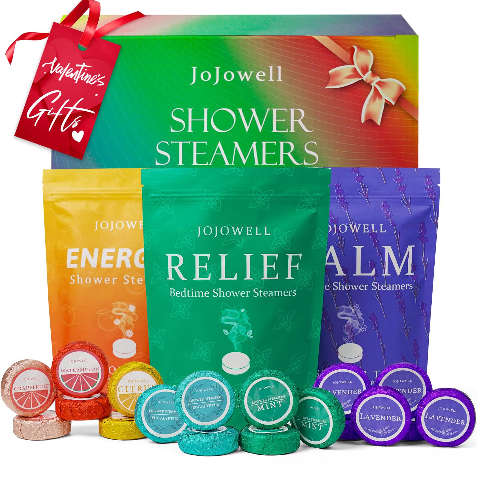 JoJowell bombes de douche aromathérapie ensemble 18 packs pour spa à domicile.