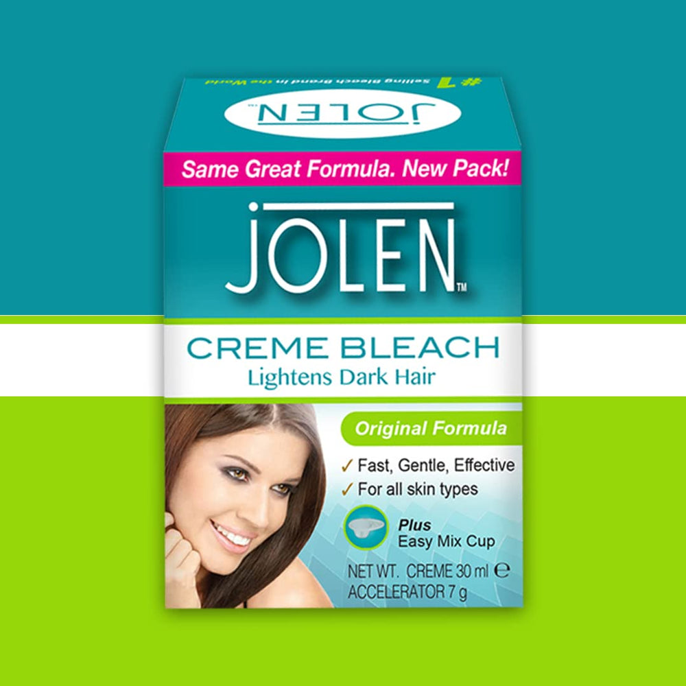 Aplicación de la crema blanqueadora Jolen en zona deseada