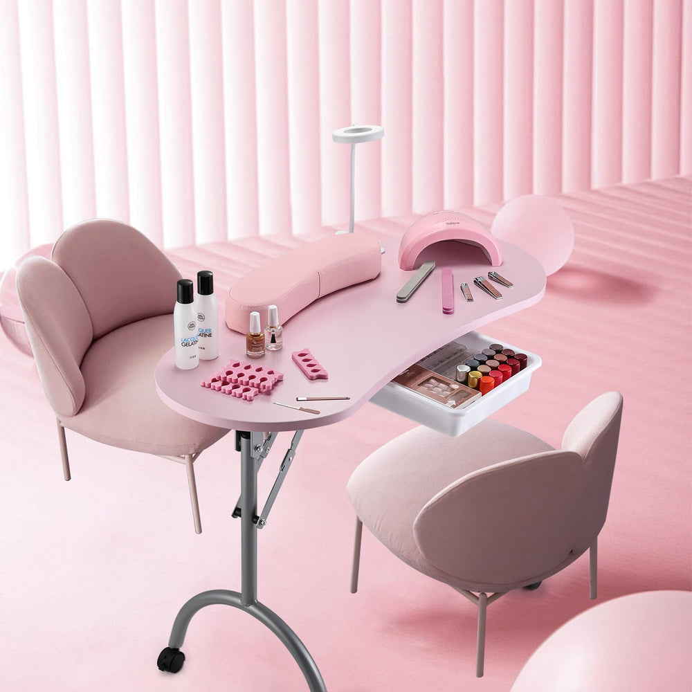 Joligrace acabado rosa elegante para espacios compactos