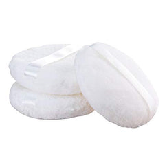Puff de polvo JOLY cuerpo grande con cinta para aplicación suave y rápida del maquillaje.