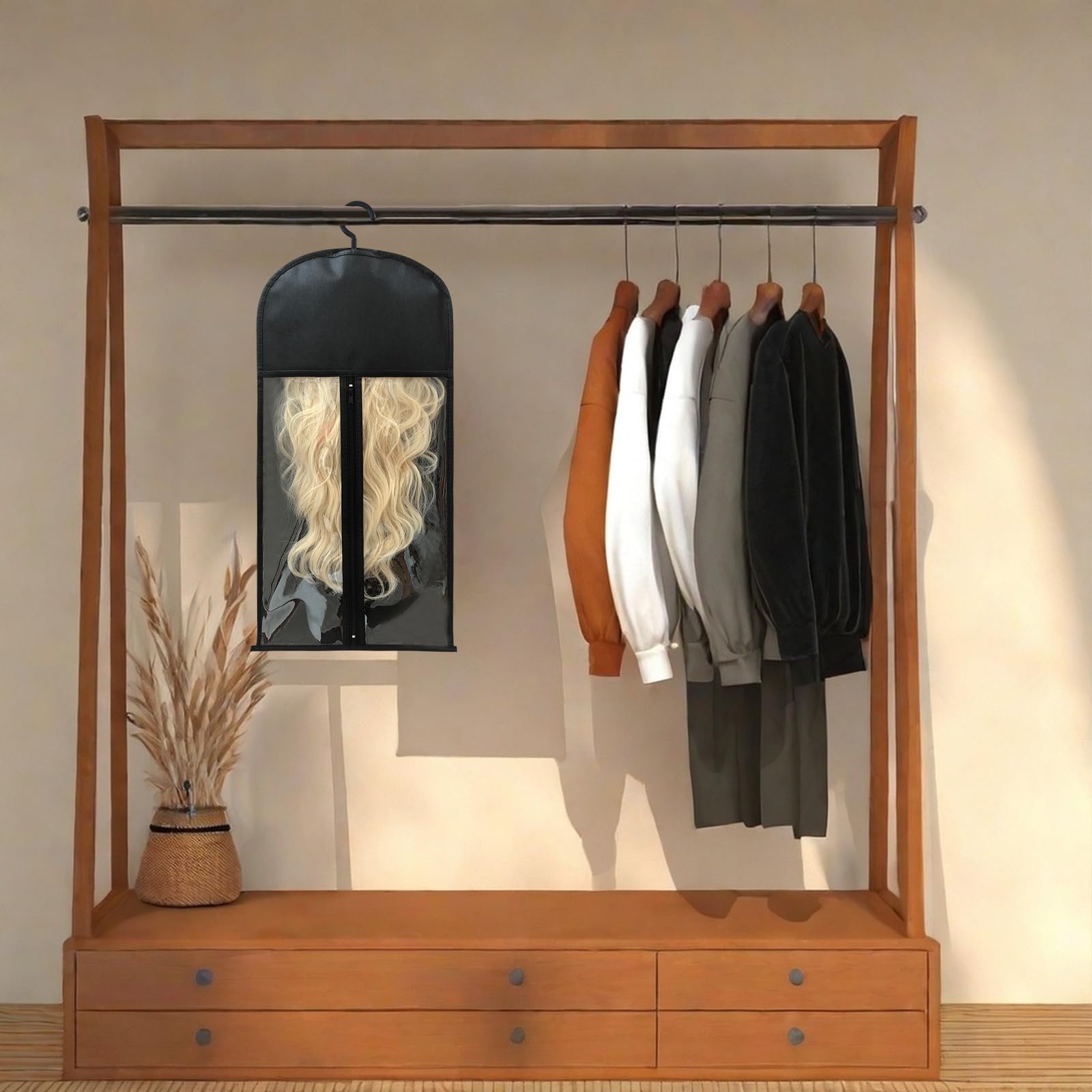 Jonley ideal para viajar y organizar pelucas en casa.