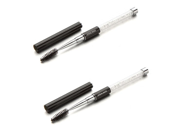Cepillos de máscara JOSALINAS, dos piezas, para cejas y pestañas, aplicación precisa.