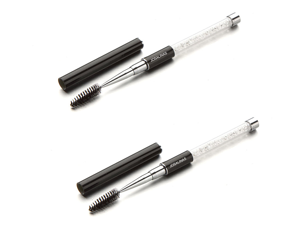 Cepillos de máscara JOSALINAS, dos piezas, para cejas y pestañas, aplicación precisa.