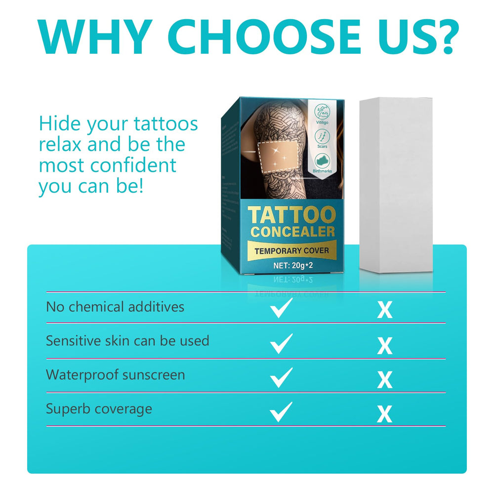 Josera cobertura tatuaje acabado natural en piel.