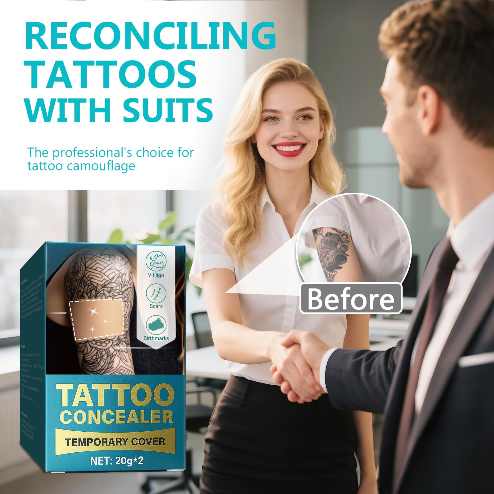 Josera correcto tatuaje con aplicador para difuminar.