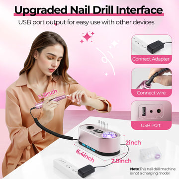 Carga USB integrada JOSGLOI para usar el teléfono durante el trabajo.