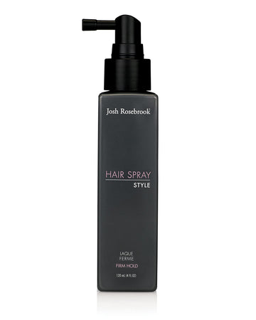 Josh Rosebrook Spray Fijador: botella con fijación firme sin rigidez.