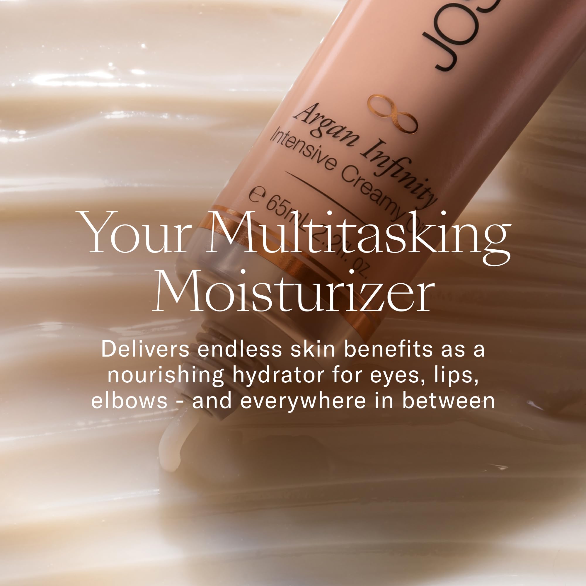 Josie Maran Crema Facial Batida de Argán, hidratación duradera y textura suave.