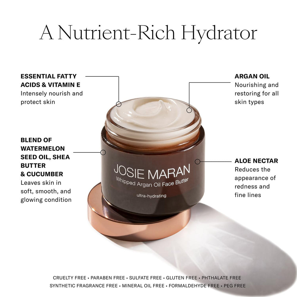 Josie Maran Set Regalo de Argán, nutrición para cuerpo y rostro.