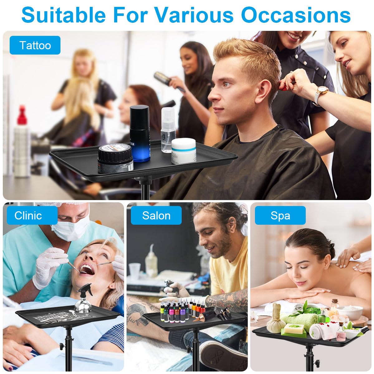 Uso versátil JOSTZHXIN: ideal en salones, estudios y clínicas para organización.