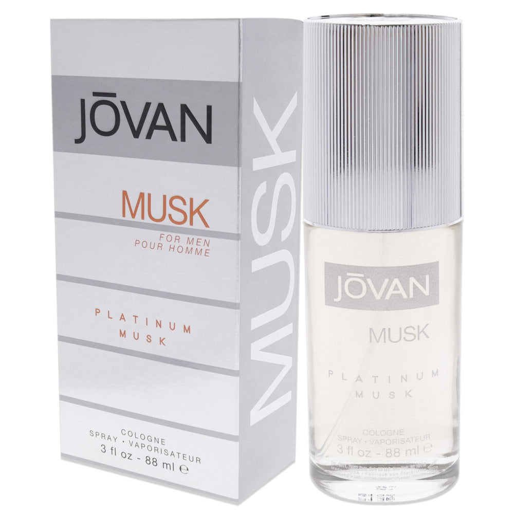 Aplicación diaria de Jovan Platinum Musk para sensación duradera