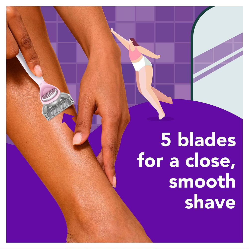 Recambio de cuchillas JOY para mujer; deslizamiento cómodo y protección de la piel.