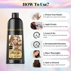 Joyful Young champú-tinte libre de amoniaco y parabenos para cabello suave.